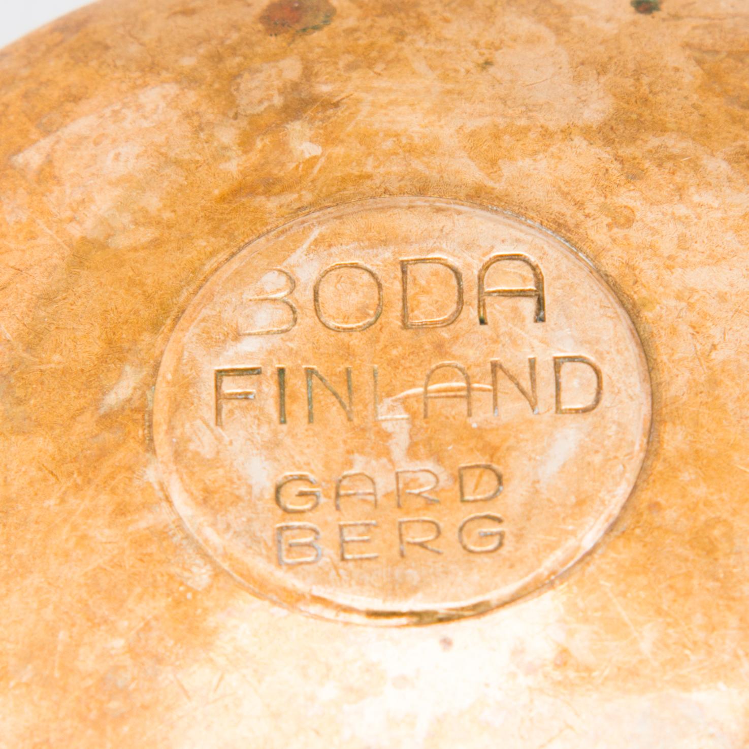 BERTEL GARDBERG, kynttilänjalkoja, 5 kpl, pronssia, Boda Finland.