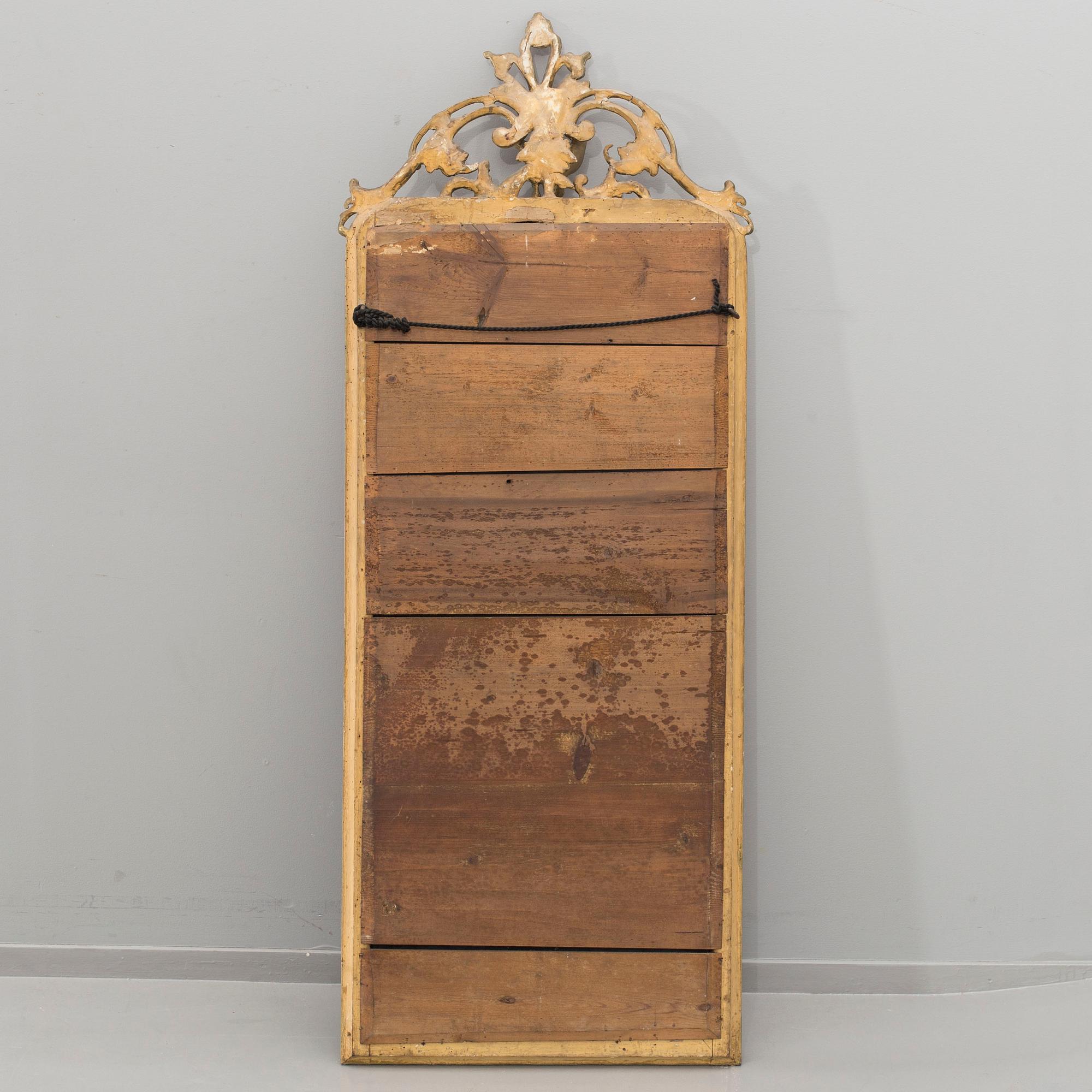 SPEGEL med KONSOLBORD, nyrokoko, 1800-tal.