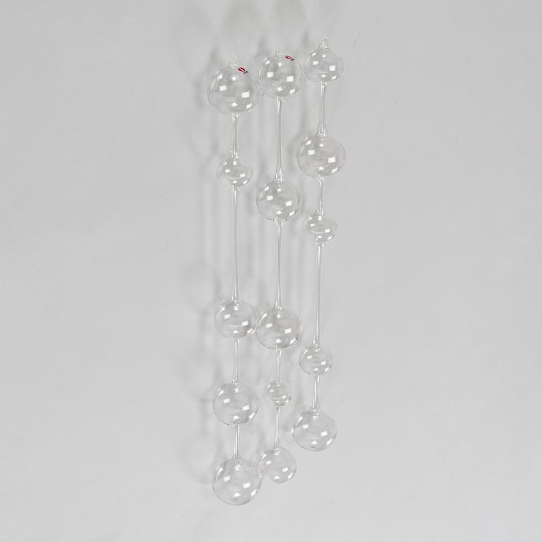 Kaj Franck, 3 delar, glas "Morning in Athens", Nuutajärvi Notsjö formgiven 1954. Iittala 2000-tal.