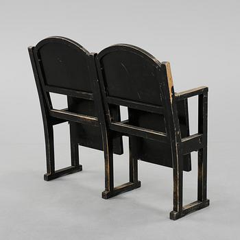 TEATERSTOLAR, ett par, Gemla möbelfabrik, Diö, 1930/40-tal.