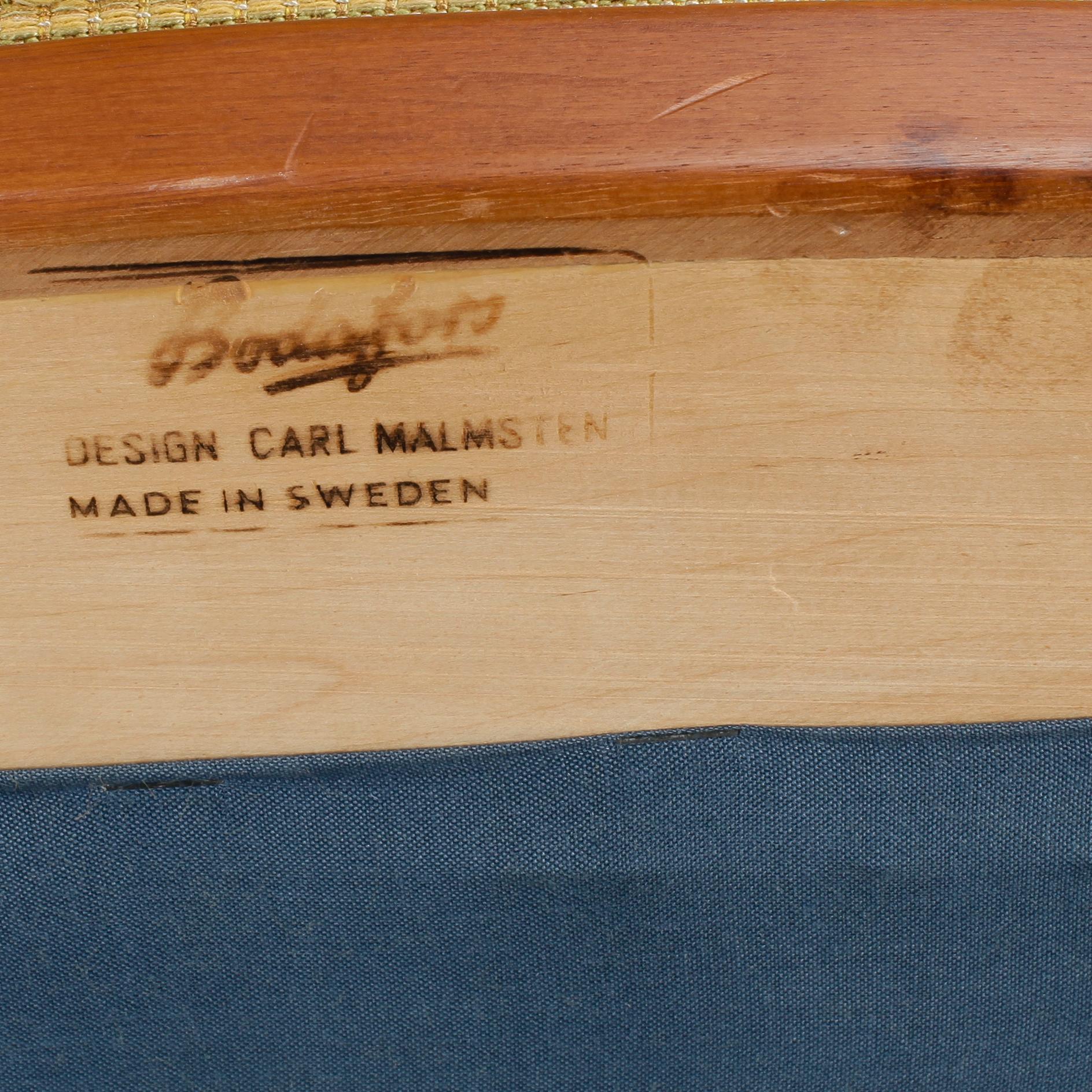 FÅTÖLJER, ett par, "Vår Fru", Carl Malmsten, 1900-talets andra hälft.