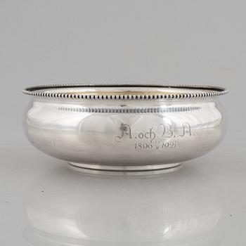 Guldsmedsaktiebolaget, skål, silver, Stockholm, troligen 1918.