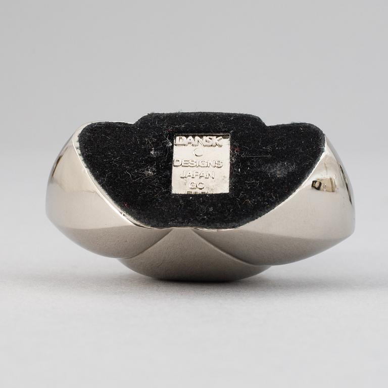 Gunnar Cyrén mfl, figuriner, 4 st, silverpläterad zink, Dansk Designs, Japan.