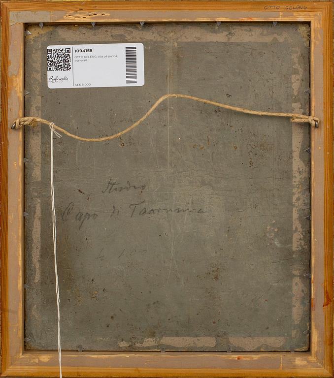 OTTO GELENG, oil on canvas, signed.