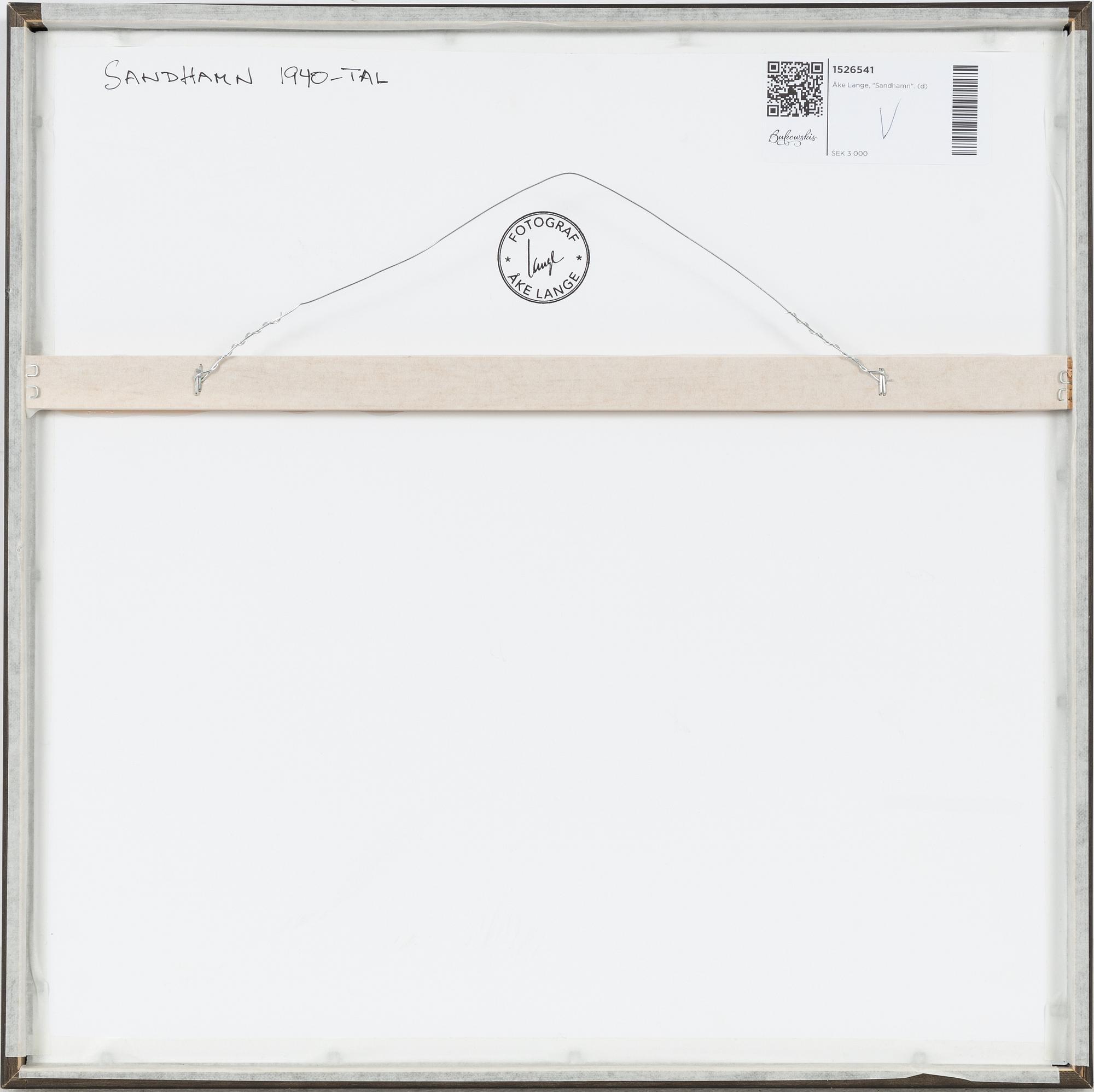 Åke Lange, "Sandhamn 1940-tal".