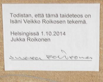 VEIKKO ROIKONEN, olja på duk, osignerad.