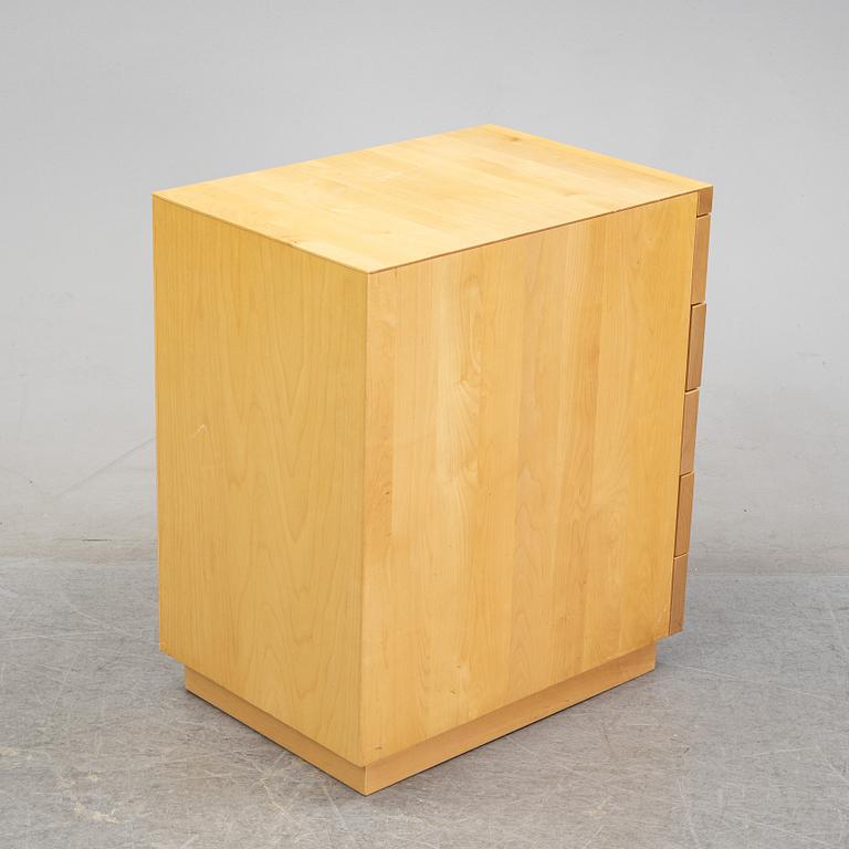 Alvar Aalto, a birch drawer unit, model 'H297' Artek, Finland, 1990.