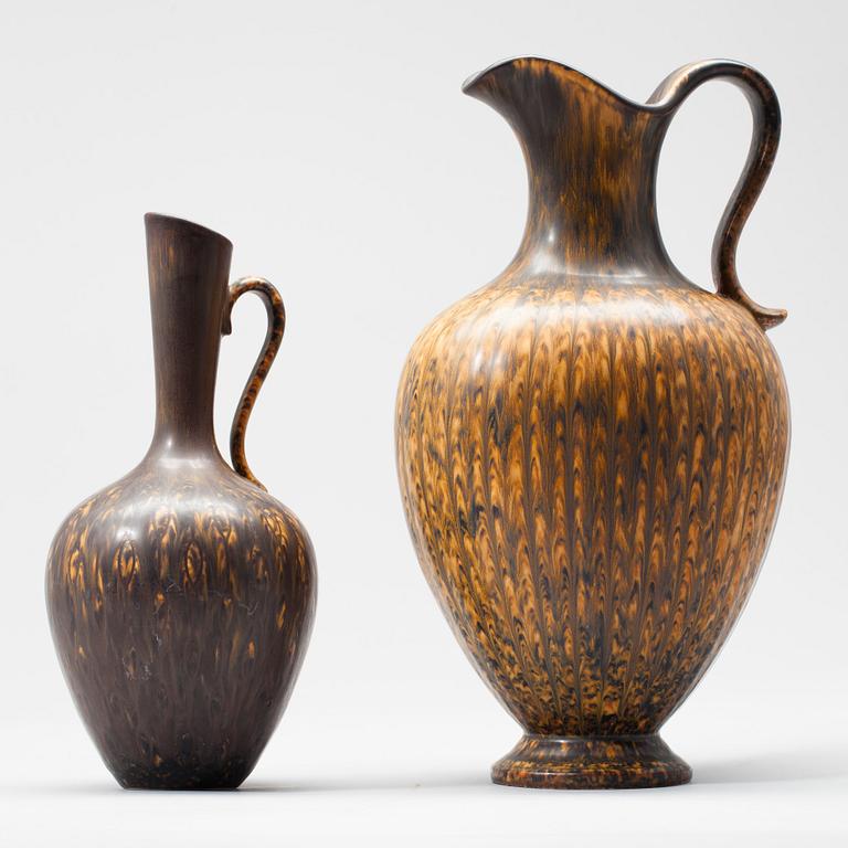 KANNOR, 2 st, stengods, Gunnar Nylund, Rörstrand.