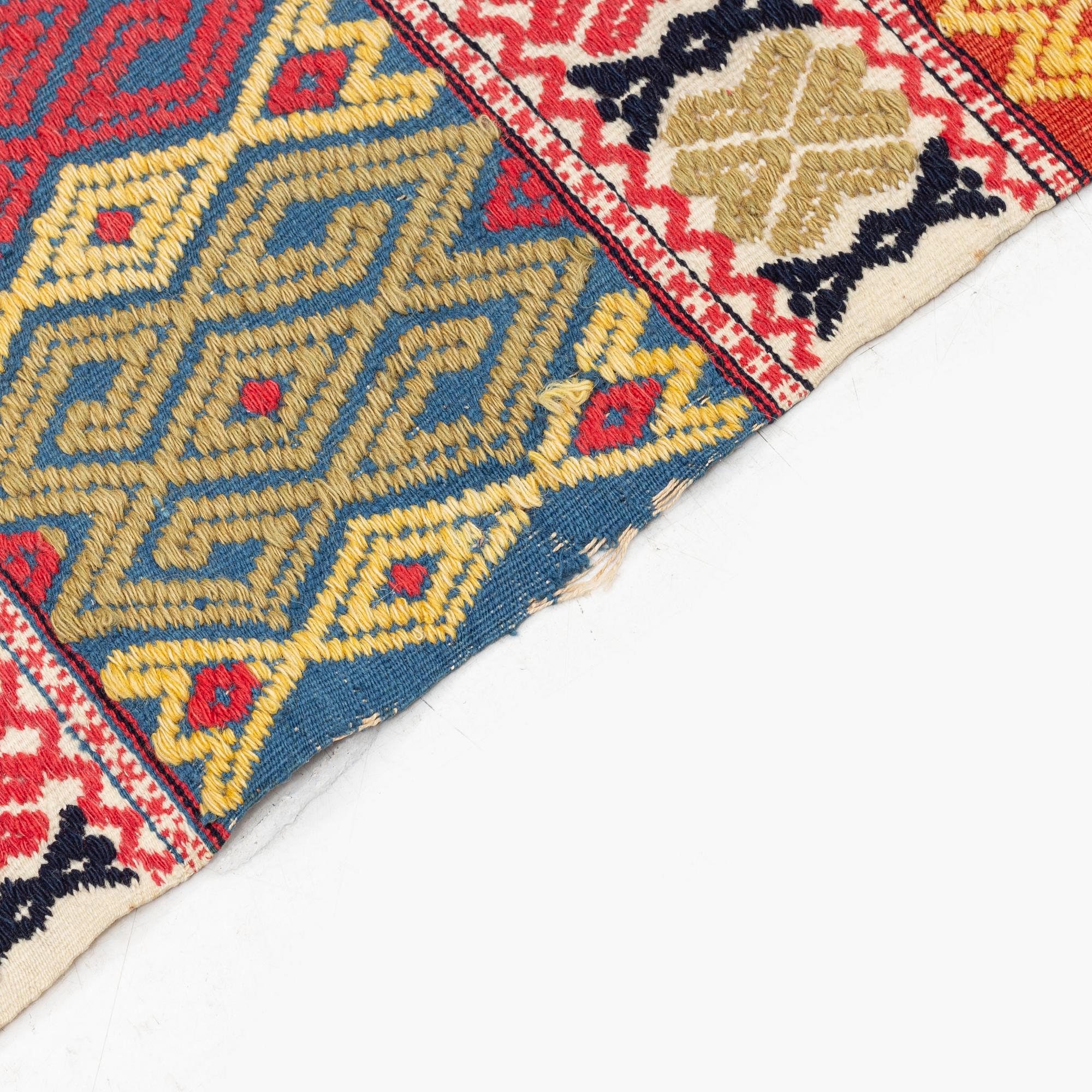 A Swedish flat weave, Scania, circa 178 x 95 cm.