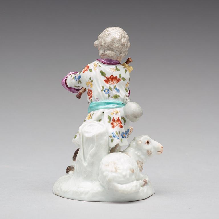 FIGURIN, porslin. Frankenthal, Tyskland, 1700-tal.