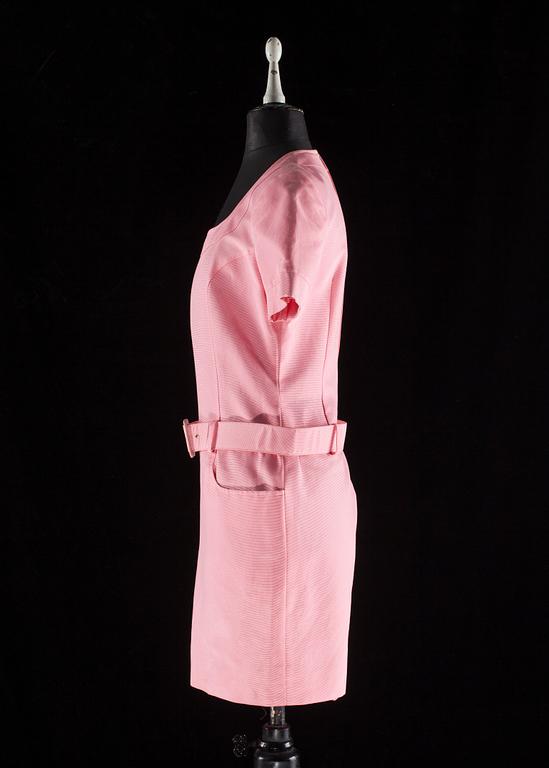 A pink silk dress by Christian Lacroix.