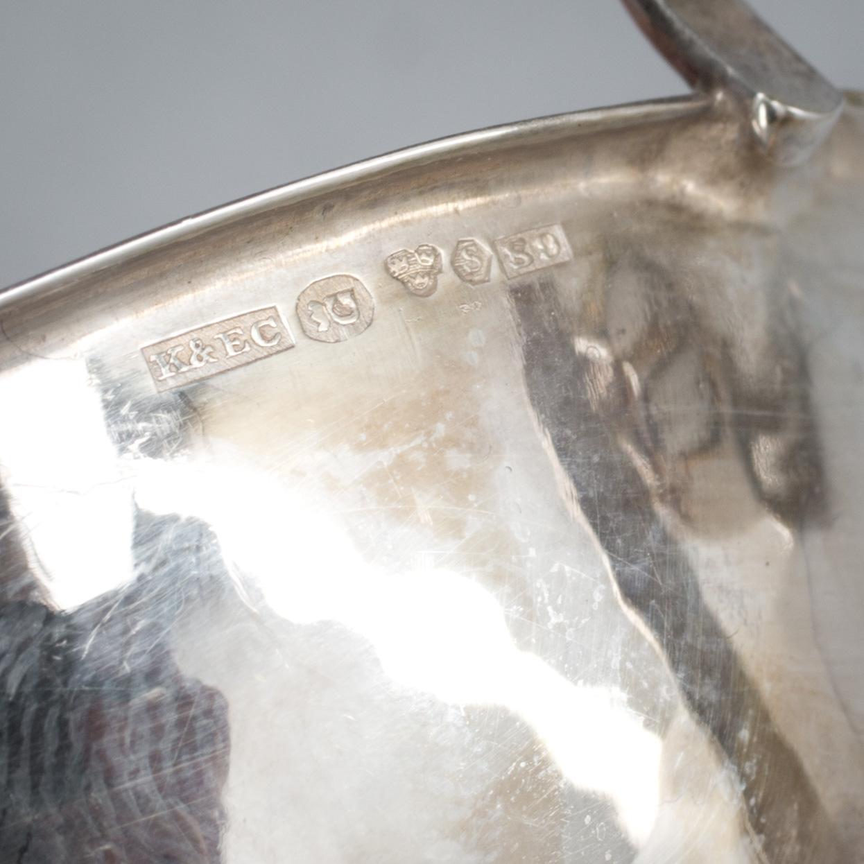 PUNSCHKOPPAR, 12 st, silver. Totalvikt ca 380 g.