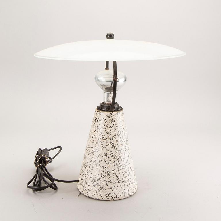 An IKEA 1990s terrazzo table lamp.