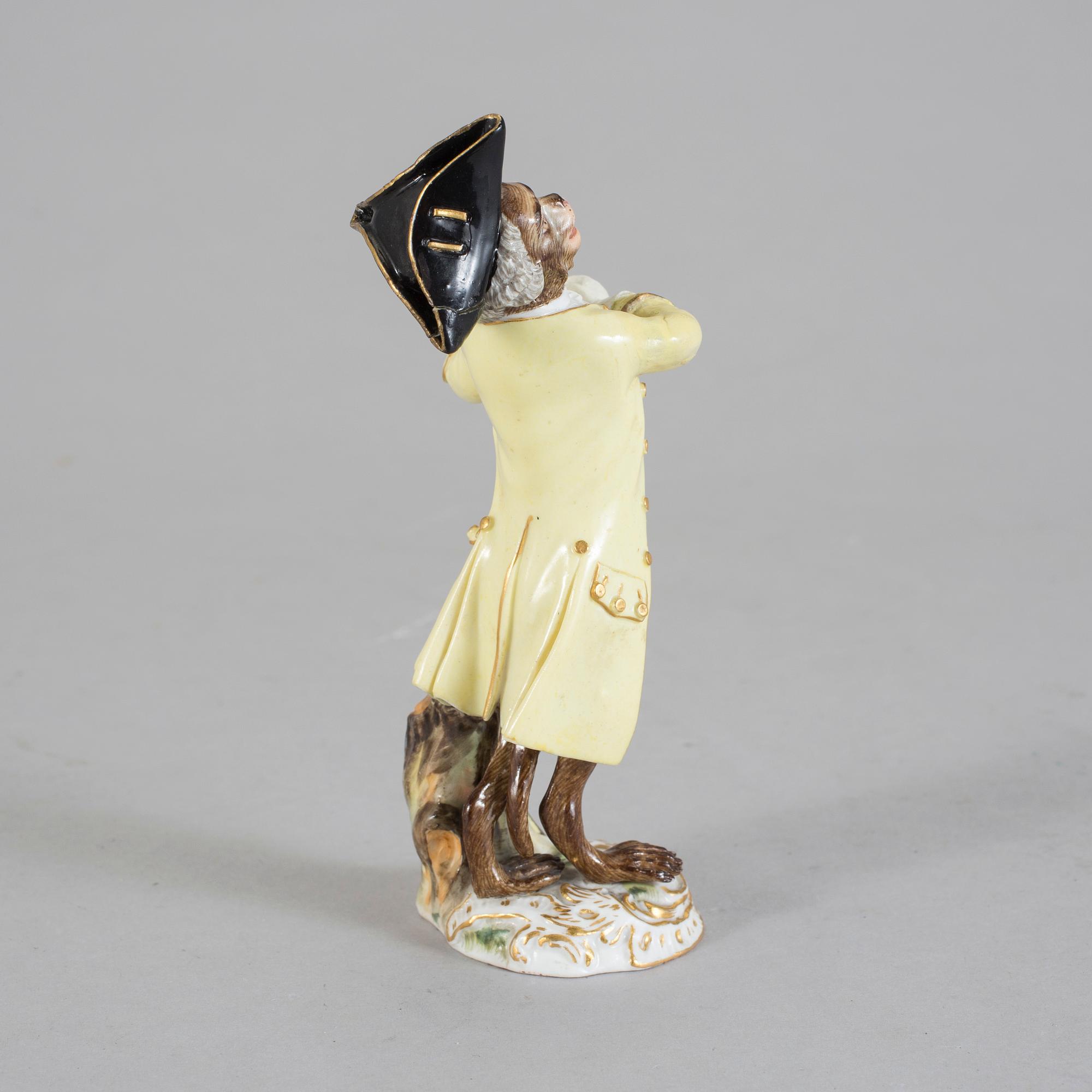 FIGURIN, porslin, Meissen, 1800-tal.