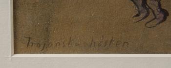 HÖGFELT, ROBERT, akvarell, sign.
