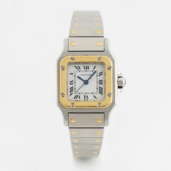 Cartier, Santos Carrée, armbandsur, 23,5 x 23,5 (34,5) mm.