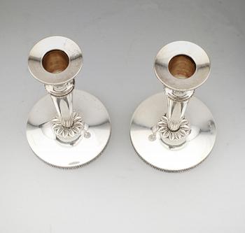 LJUSSTAKAR, 1 par, silver, Ceson, Göteborg 1995.