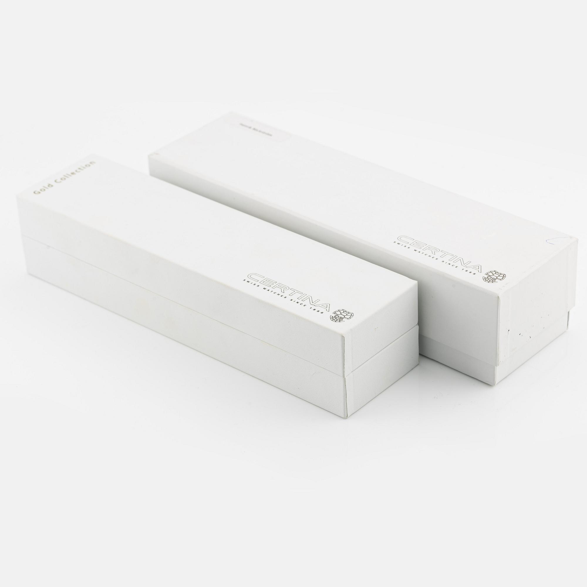 Certina, 18K gold, wristwatch, 33.5 mm.