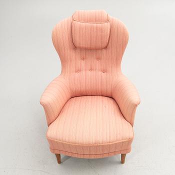 Carl Malmsten, armchair, "Farmor", AB O.H. Sjögren, Tranås, second half of the 20th century.