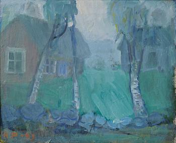 Ragnar Person, Landscape with House.