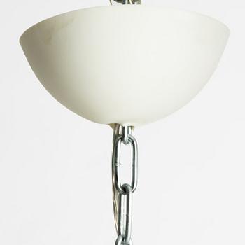 A glass chandelier, late 20th century.