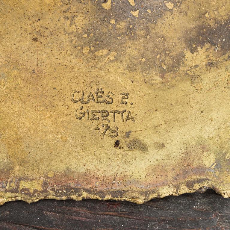CLAËS E. GIERTTA, a sculpture, signed and dated 1978.