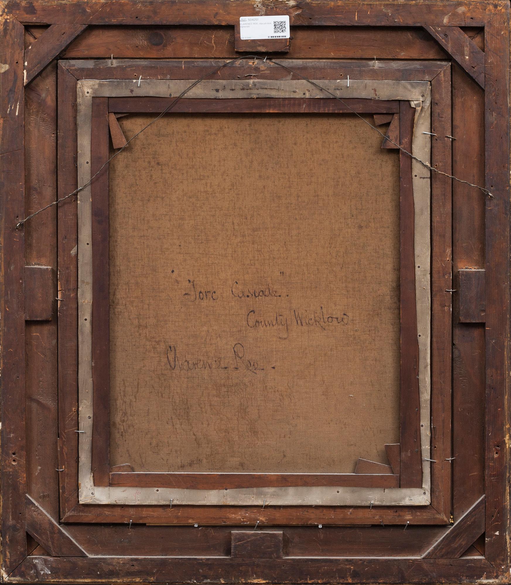 CLARENCE ROE, olja på duk, signerad.