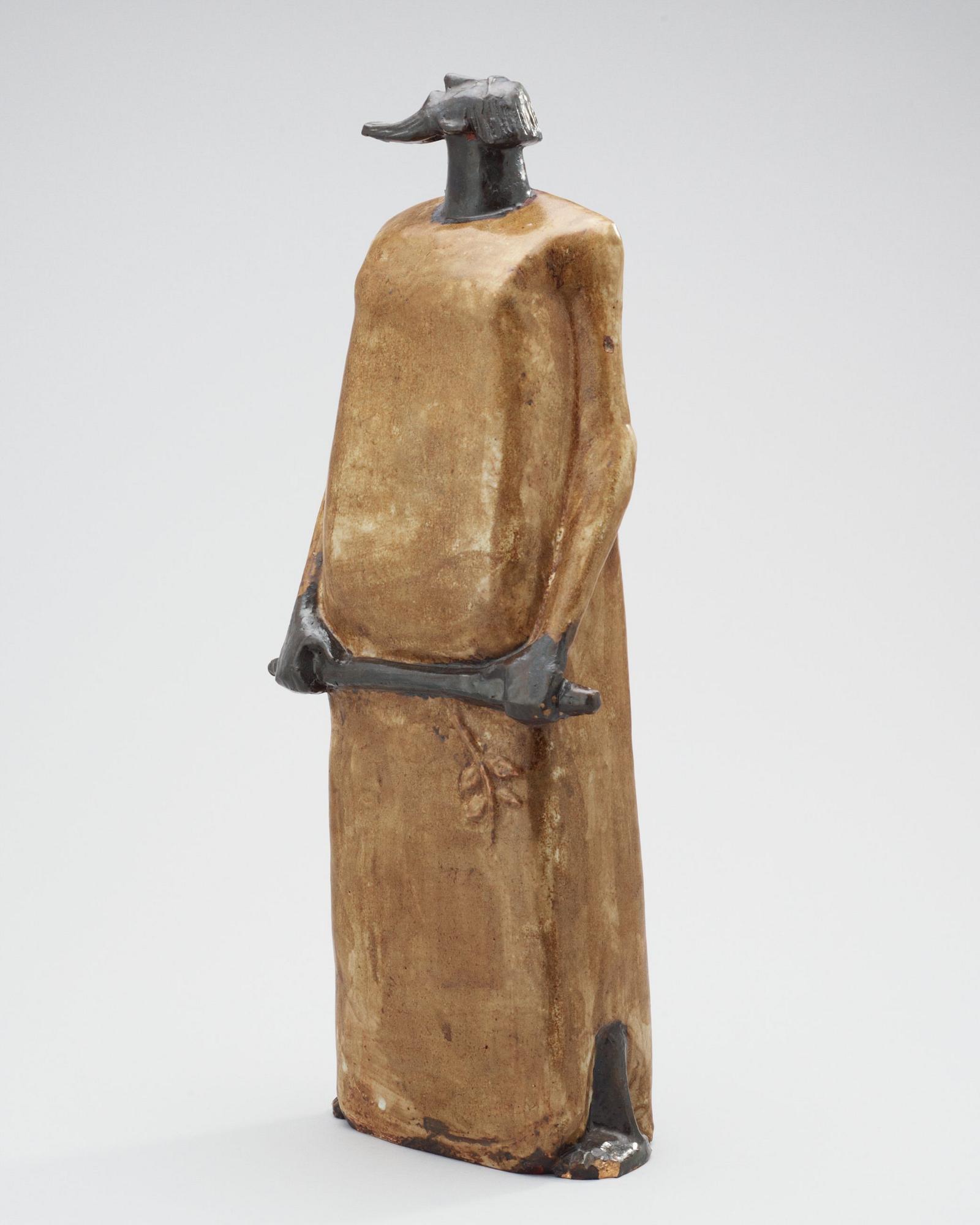 ÅKE HOLM, skulptur, "Aron med staven", Höganäs 1950-tal.