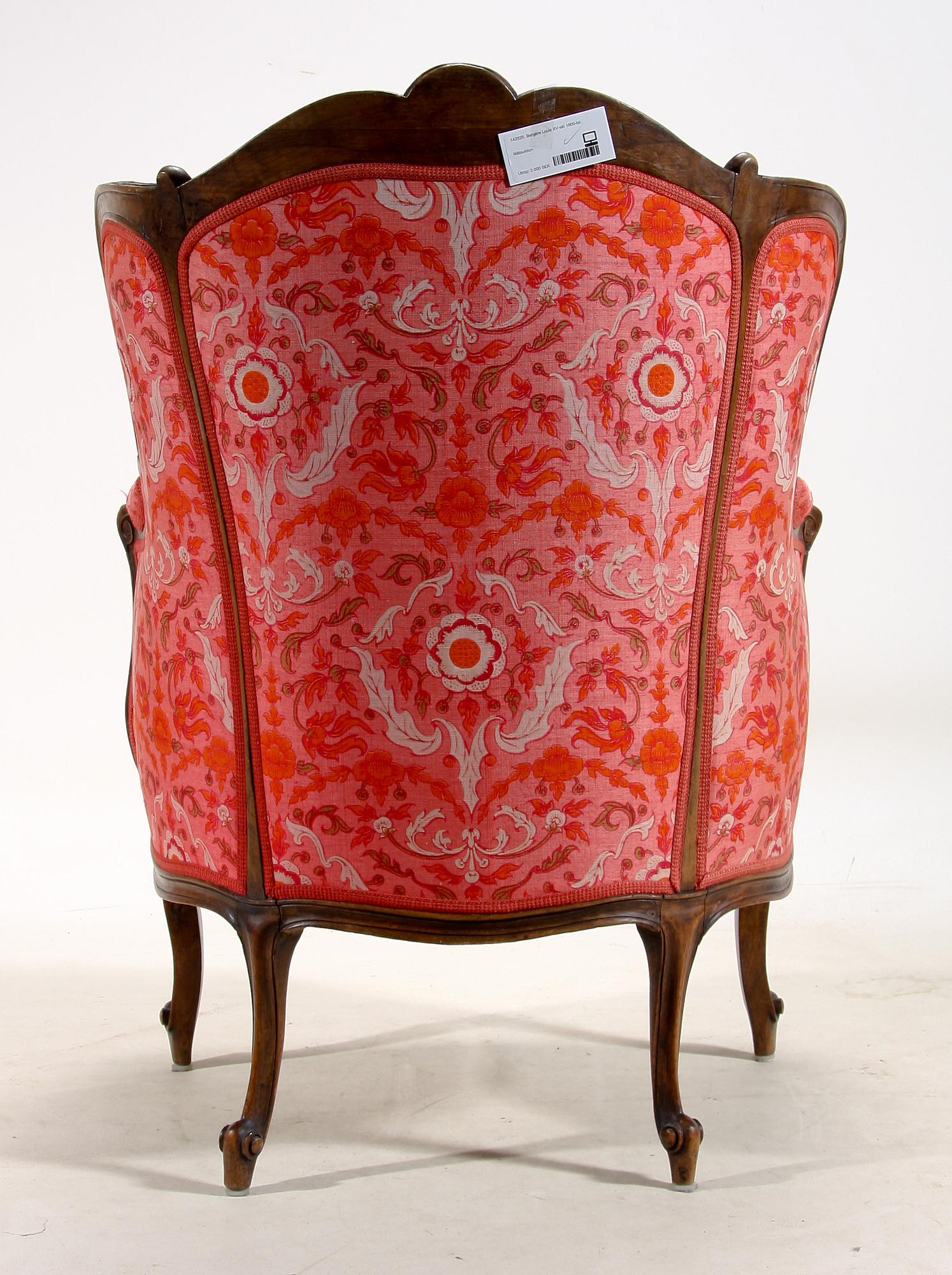 Bergère Louis XV-stil 1800-tal.