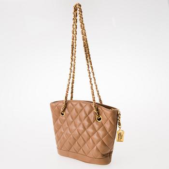 CHANEL Vintage Beige Shoulder Bag.