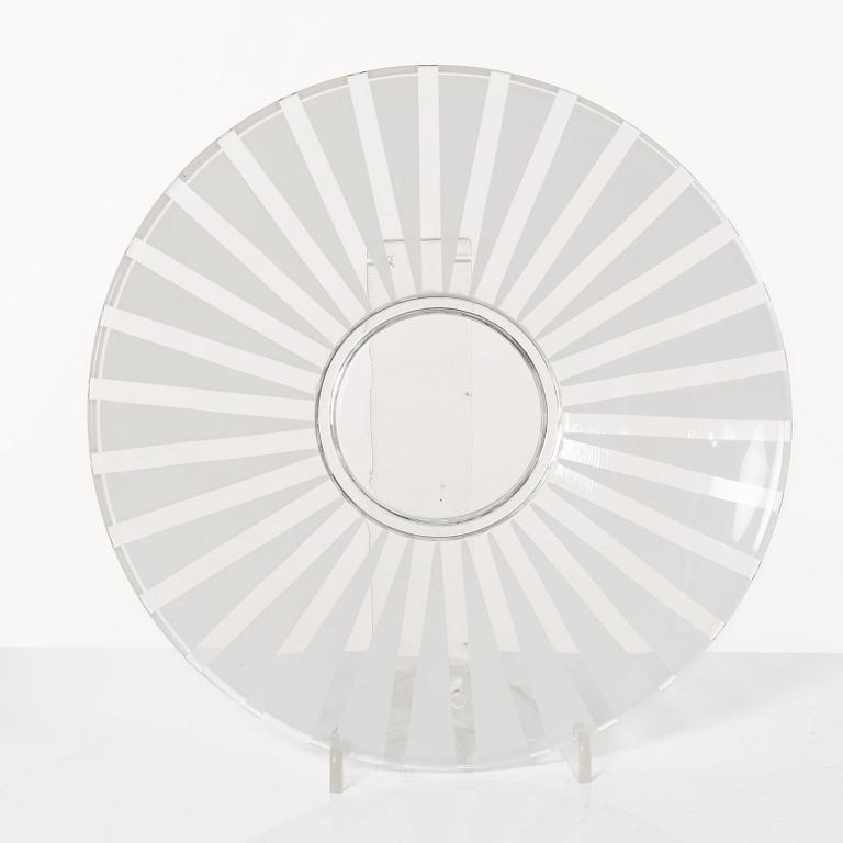Bengt Orup, glasservis, "Strikt", 75 delar, Johansfors, 1950-tal.