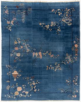 A semi-antique art deco Beijing carpet, north China, 433 x 342 cm.