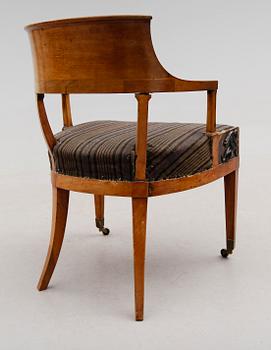 SKRIVSTOL, empire, 1800-talets första hälft.