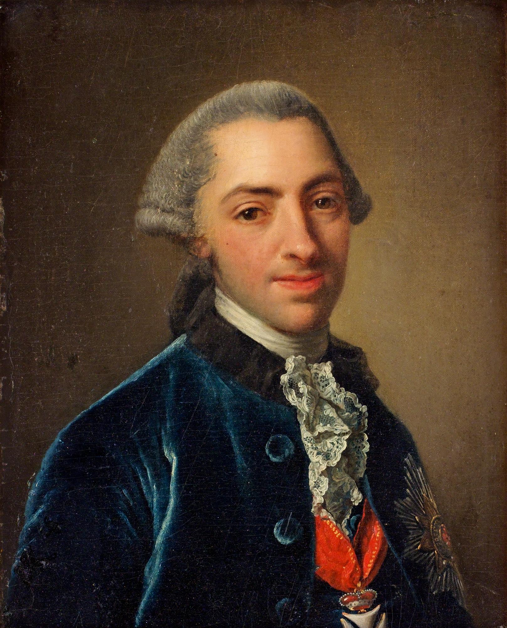 Georg David Matthieu, Man with order and grand star.