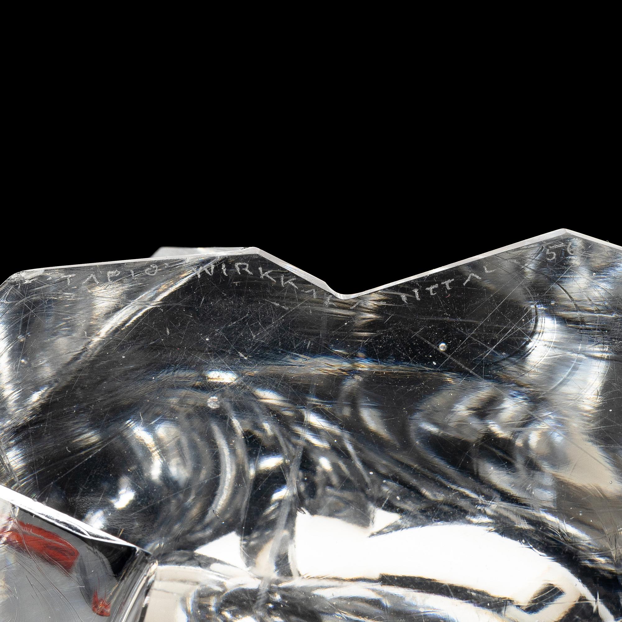 Tapio Wirkkala, vas, modell 3825, "Isberg", Iittala, Finland, 1956.