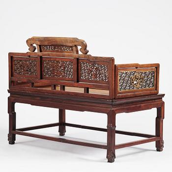 Dagbädd, hardwood. Qingdynastin, 1800-tal.