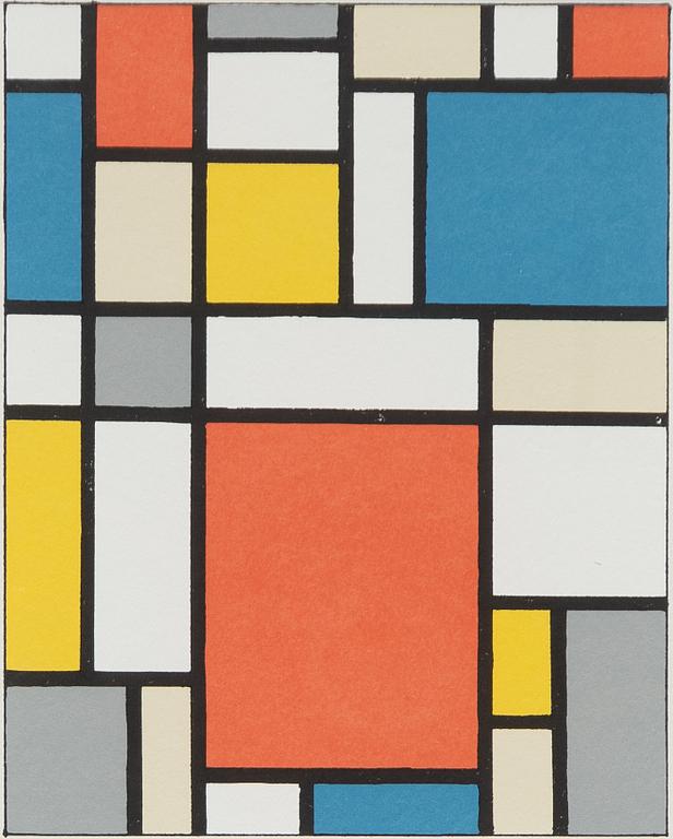 Franciska Clausen, "Composition neoplasticiste (Hommage á Mondrian)".
