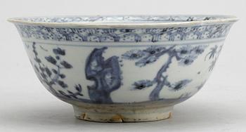 SKÅL, porslin, Kina, Ming dynastin, Wanli (1572-1620).