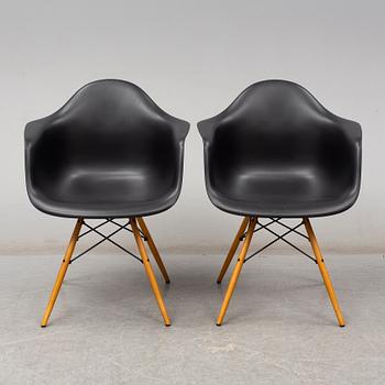 CHARLES & RAY EAMES, a pair of 'DAW' armchairs, Vitra, 2017.