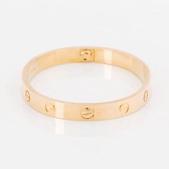 A Cartier 18K gold "Love" bracelet.