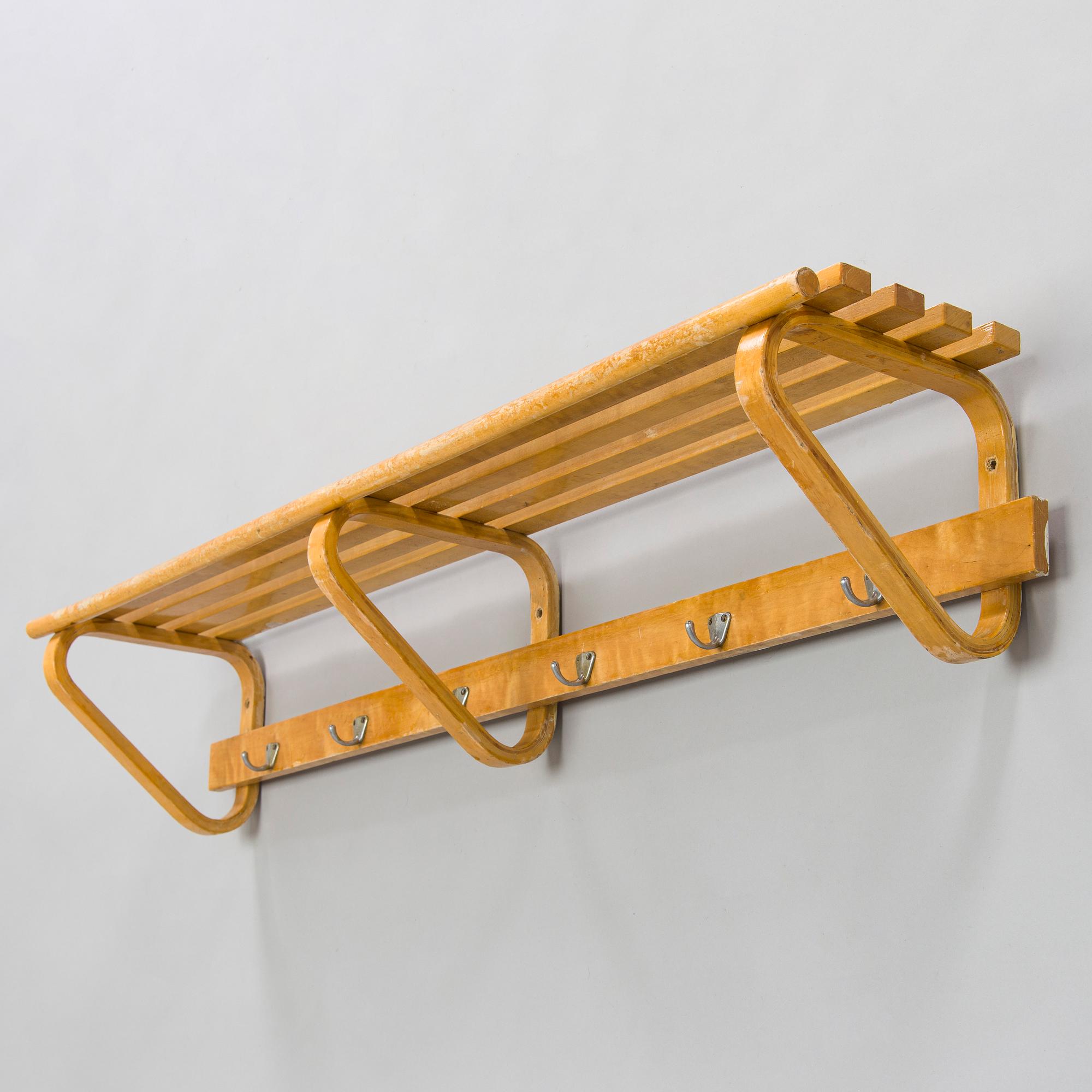 Alvar Aalto, a 1950s coat rack for O.Y. Huonekalu- ja Rakennustyötehdas A.B Finland.