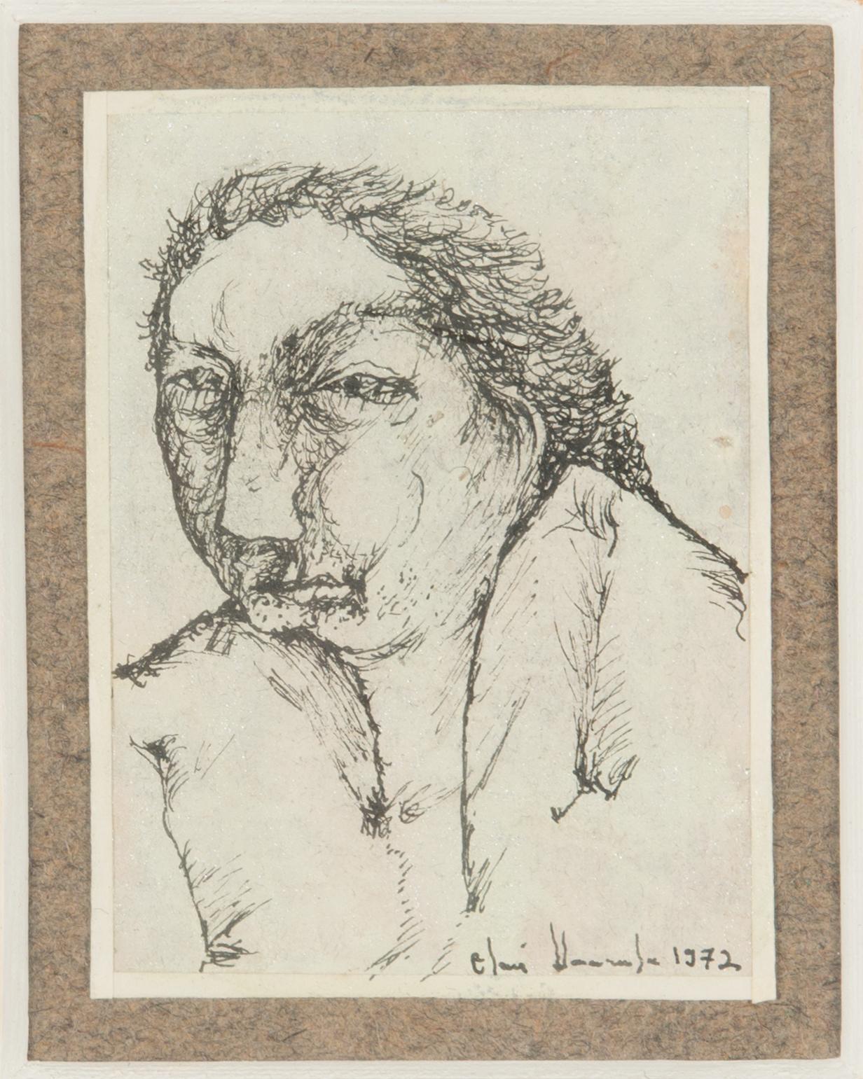 Olavi Vaarula, blandteknik på papper, signerad och daterad 1972.