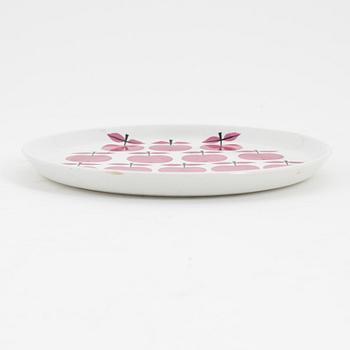 Stig Lindberg, assietter, 6 st, flintgods, "Pall", Gustavsberg, 1963-1964.