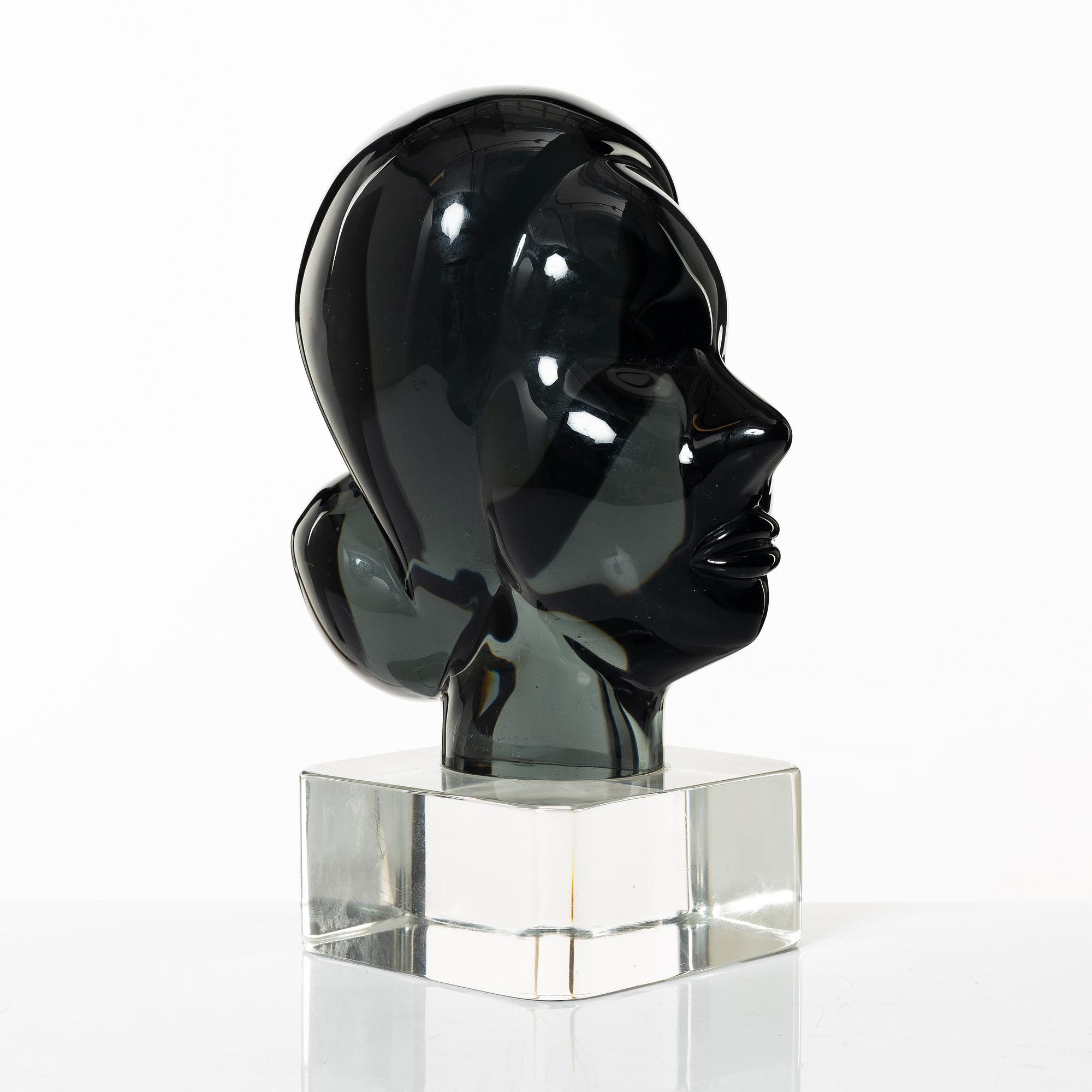 Archimede Seguso, skulptur, glas, Murano, Italien 1973.