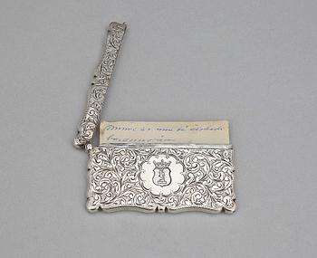 VISITKORTSETUI, silver, Birmingham, 1901. Vikt: 55 gram.