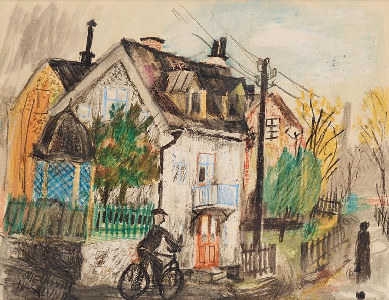 Olle Olsson-Hagalund, Street scene Hagalund.