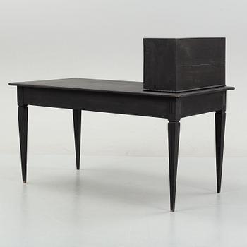 A gustavian style painted desk, circa 1900.