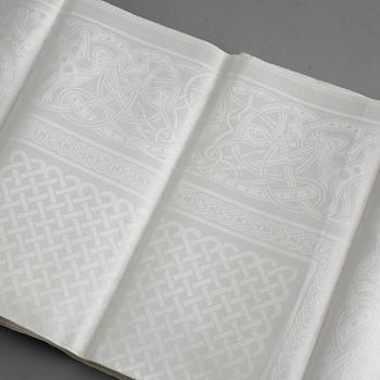 SIGNE SOHLMAN, a linnen table cloth made by Almedahls, designed 1876.