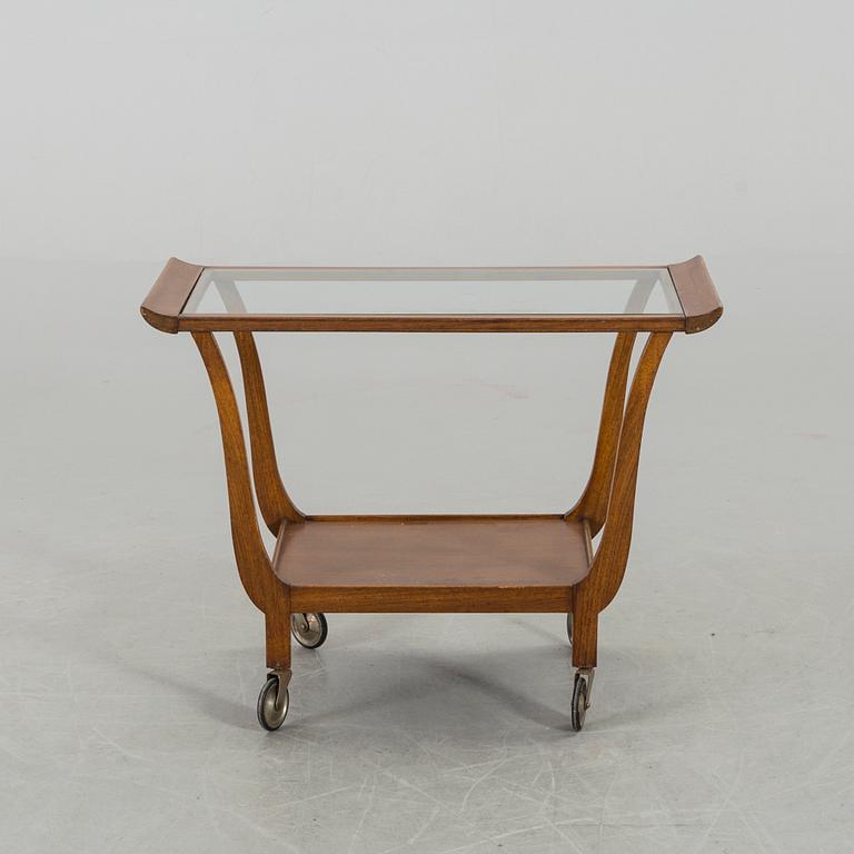 A SERVING TROLLEY MID 20TH CENTURY.