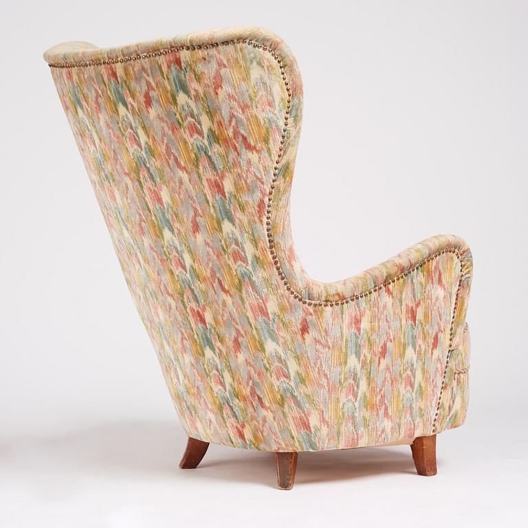 Sten Blomberg, fåtölj, Swedish modern, Meeths Göteborg, 1940-tal.